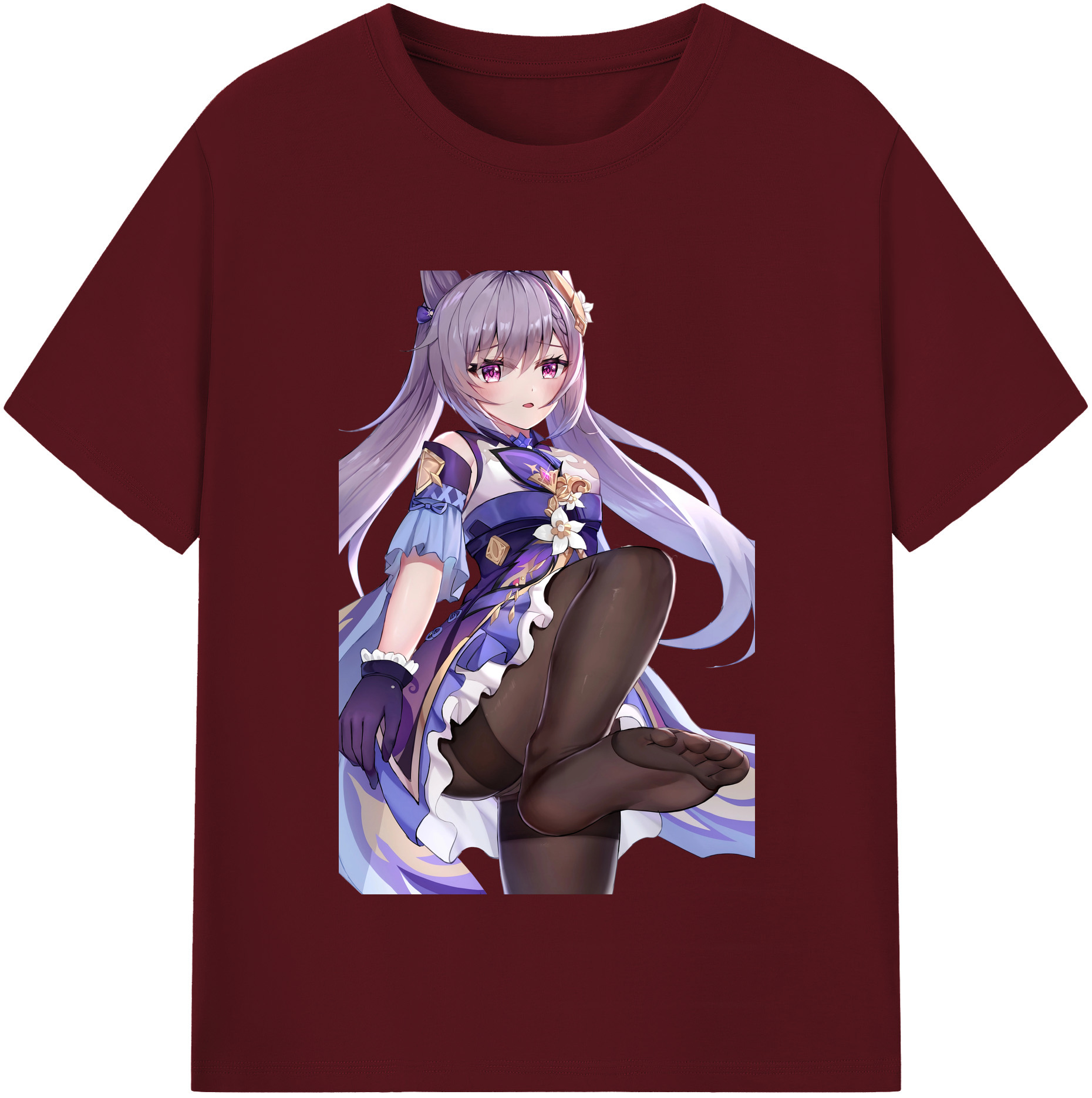 げんし神 刻晴 こくせい genshin Kokusei 綿100％半袖Tシャツ（フロントプリント）